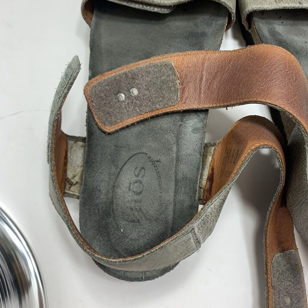 Taos Leather Strap Comfort Slide Sandals Size 9-9.5 Or 40 EU Womens - Picture 11 of 16